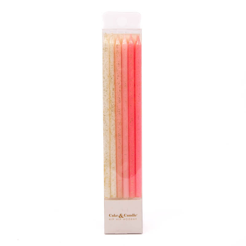Glitter Cake Candles