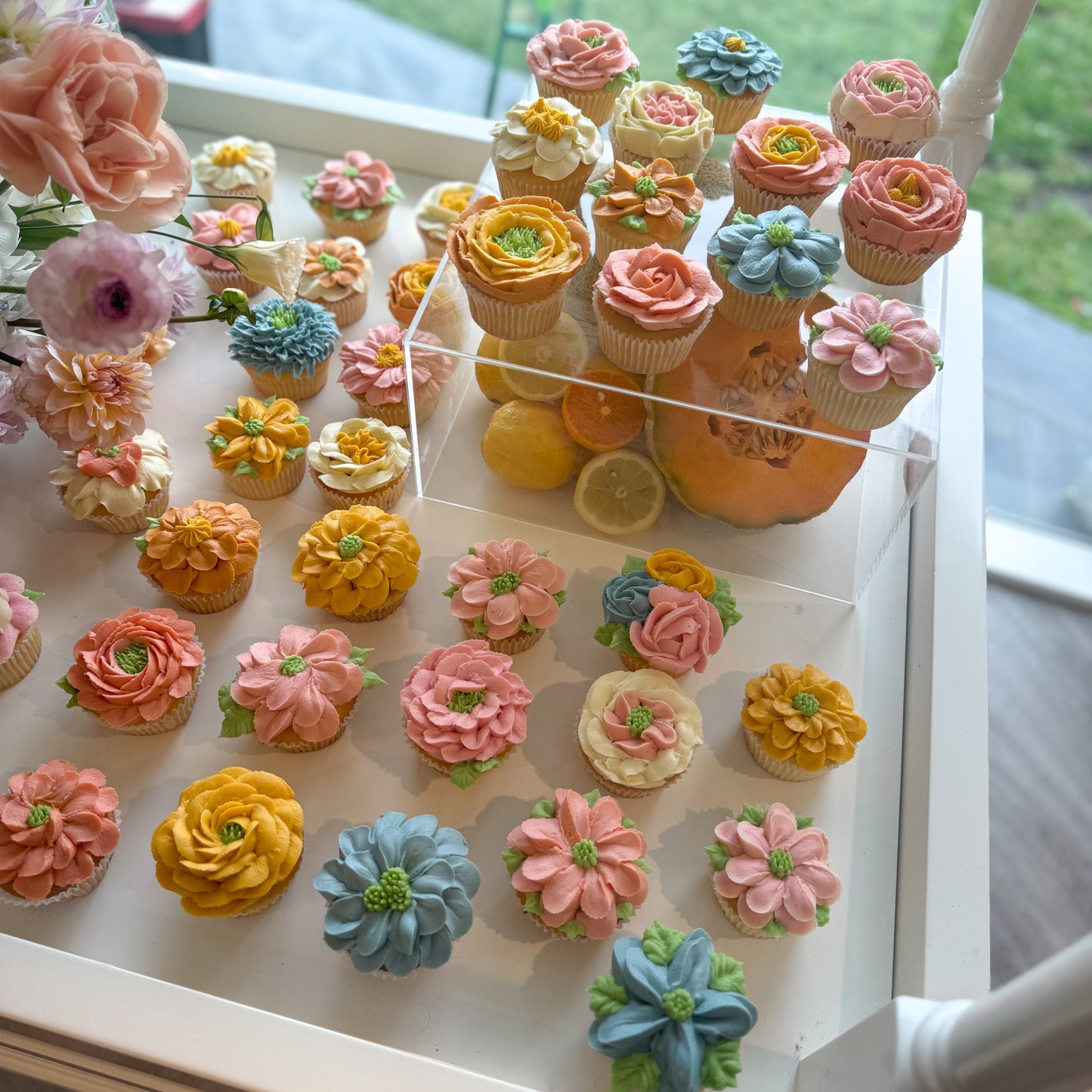 Spring Floral Cupcakes