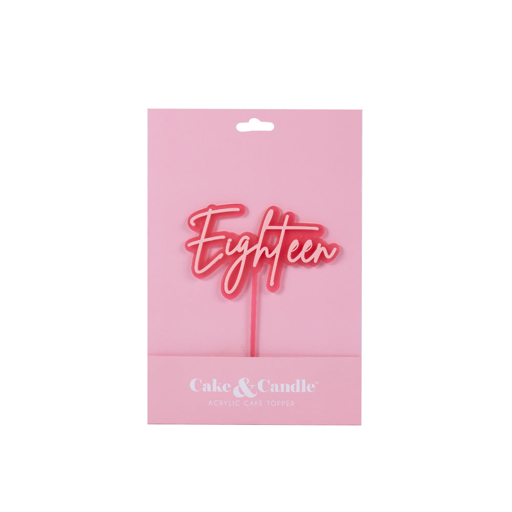 PINK OPAQUE / PINK Layered Cake Topper