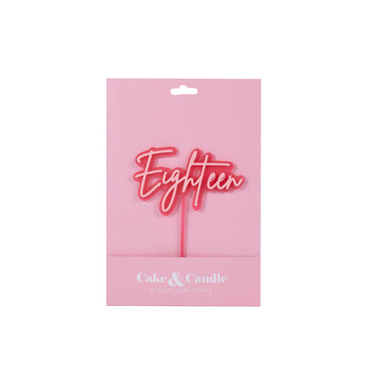 PINK OPAQUE / PINK Layered Cake Topper
