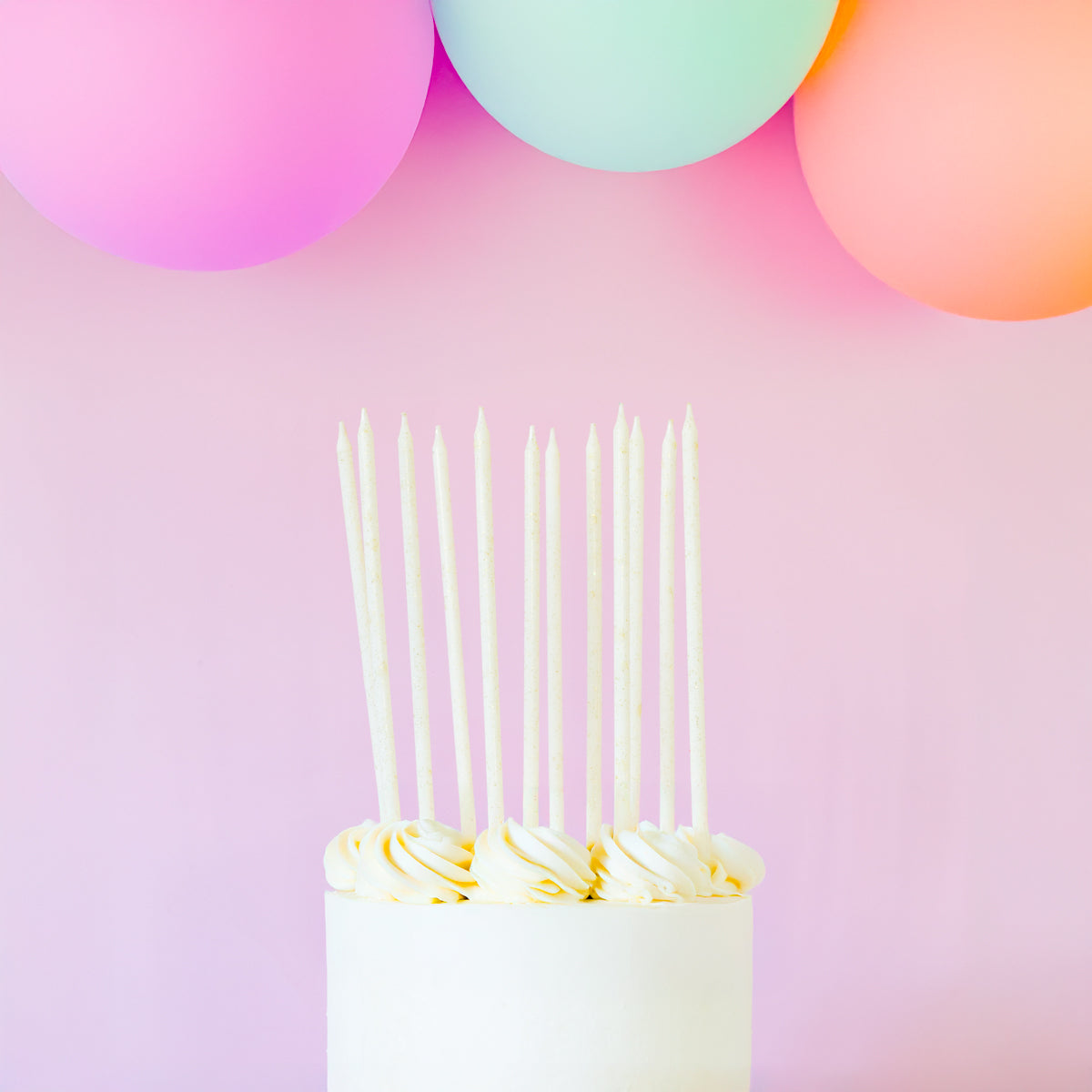Glitter Cake Candles