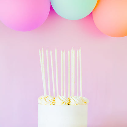 Glitter Cake Candles